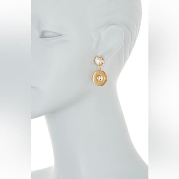New NAKAMOL CHICAGO disc drop earrings - Picture 2 of 2